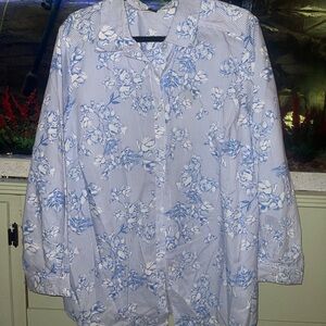 Women's Roaman's plus size blue Blouse size 20W
